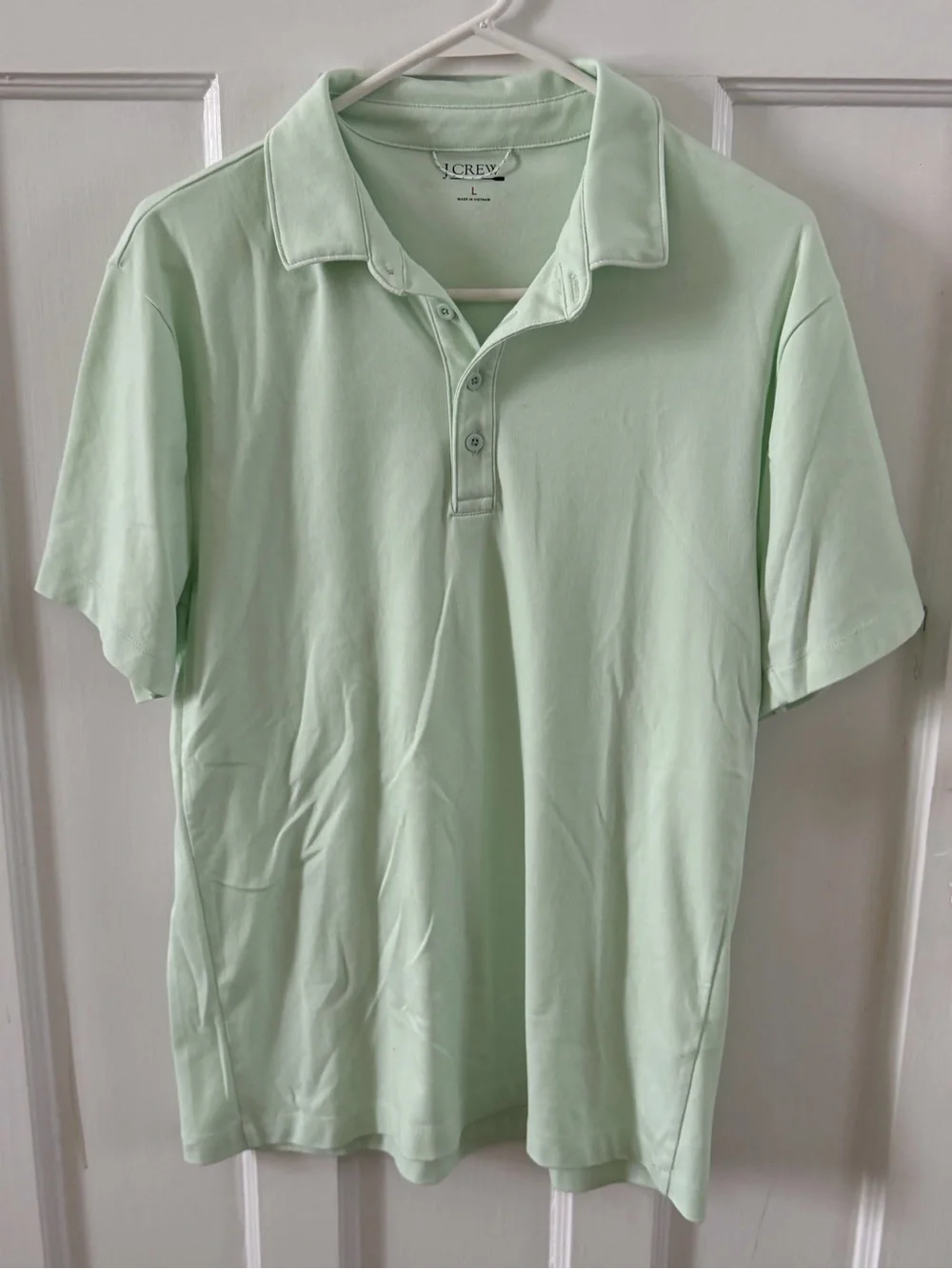 J. Crew Men's Mint Green Polo Shirt